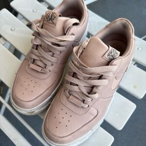 Nike Blush Pink Lace-Up Sneakers